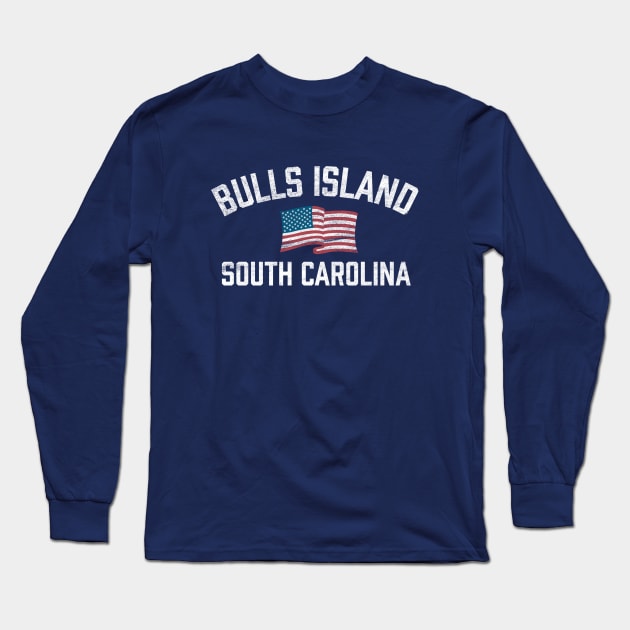 Bulls Island South Carolina SC USA Flag Patriotic Long Sleeve T-Shirt by TGKelly